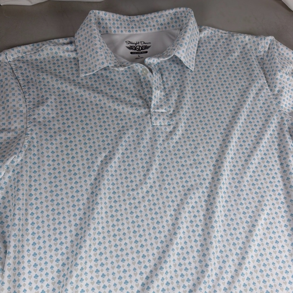 Straight Down BNP Paribas Open Polo Card Suits L